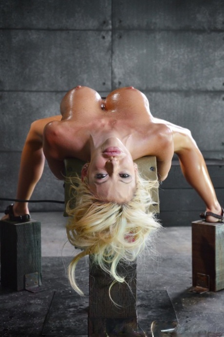Big titted blonde Courtney Taylor endures hardcore fucking in a dungeon 28862570
