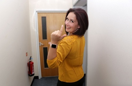 British women finish up what they're doing before giving a CFNM handjob 59727334