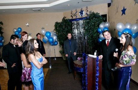 Rachel RoXXX and Cherokee wait till the party is over to have gangbang 23110205