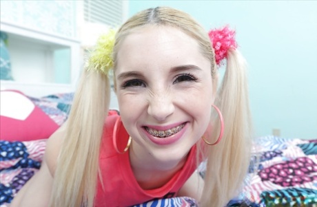 Teen cutie Piper Perri and her pigtails and braces are cumshot inducing 45290279