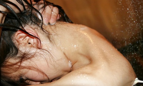Svelte asian babe with hairy cunt Momo Yoshizawa taking bath 42238407